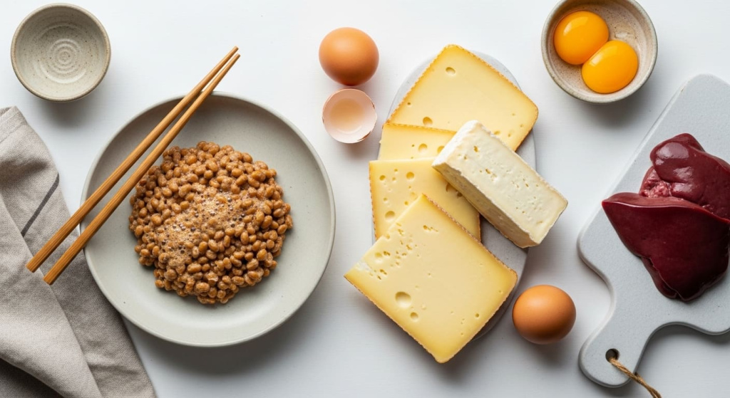 Где содержится витамин К2